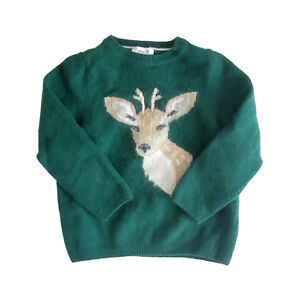 Confiture Boys Green Reindeer Sweater size: 2T